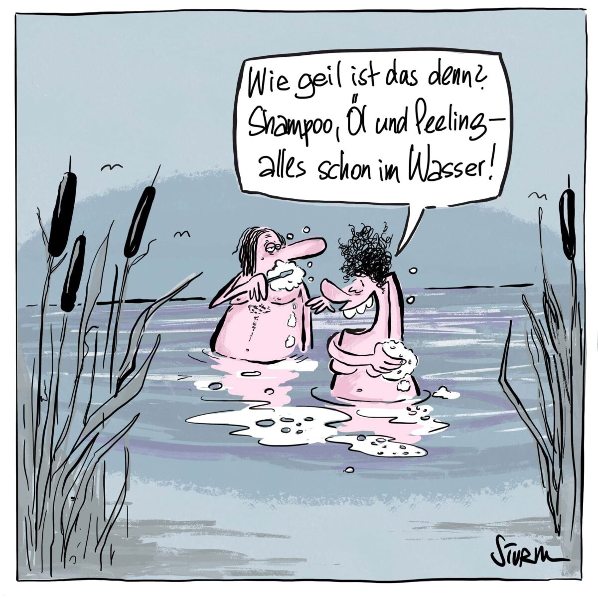 Seifenwasser – Cartoon Philipp Sturm