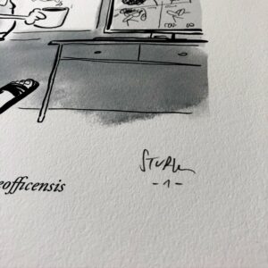 Kunstdruck Homo Homeofficensis Cartoon Philipp Sturm
