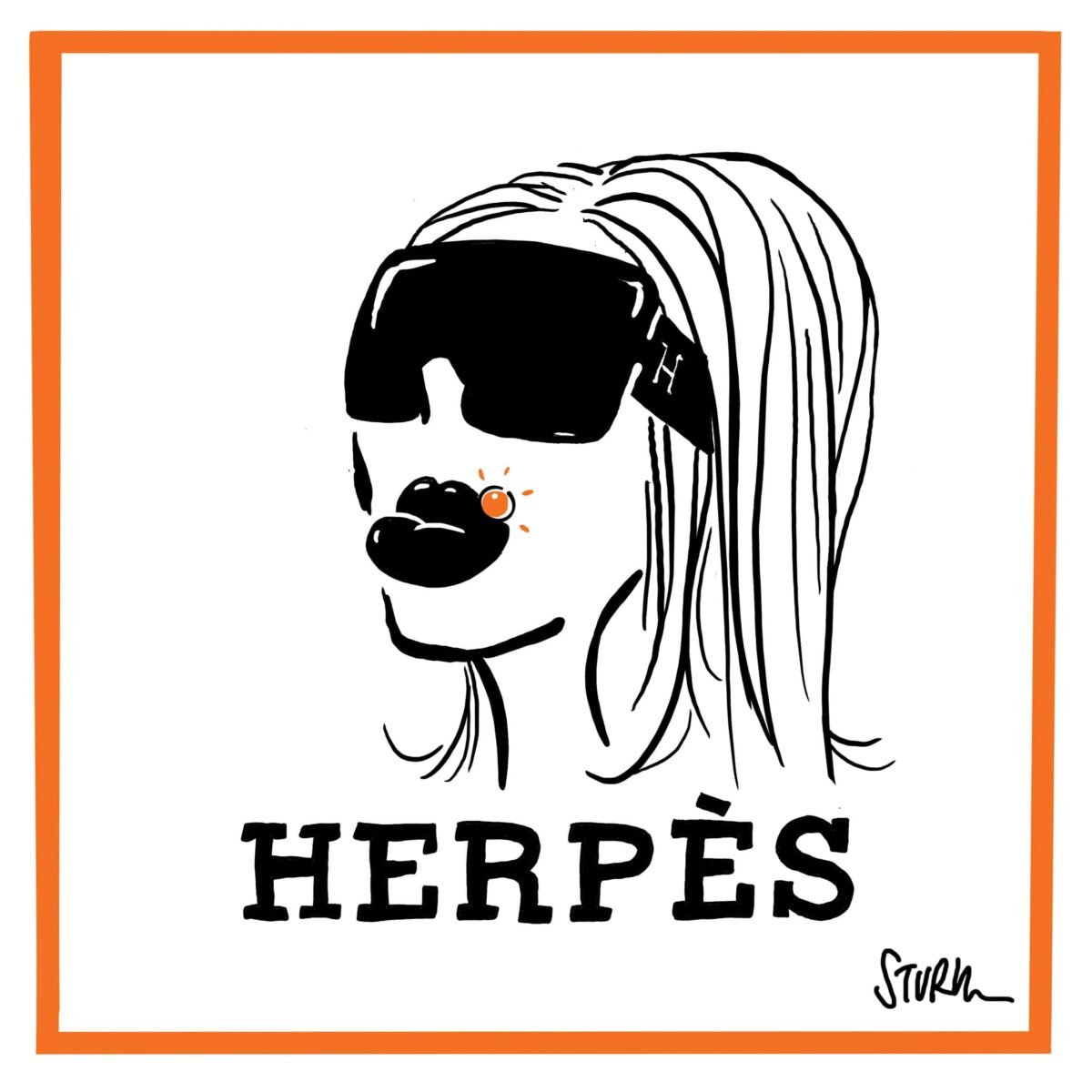 Herpès Cartoon Philipp Sturm