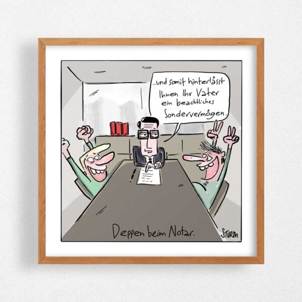 Sondervermögen - Cartoon von Philipp Sturm Kunstdruck im Shop